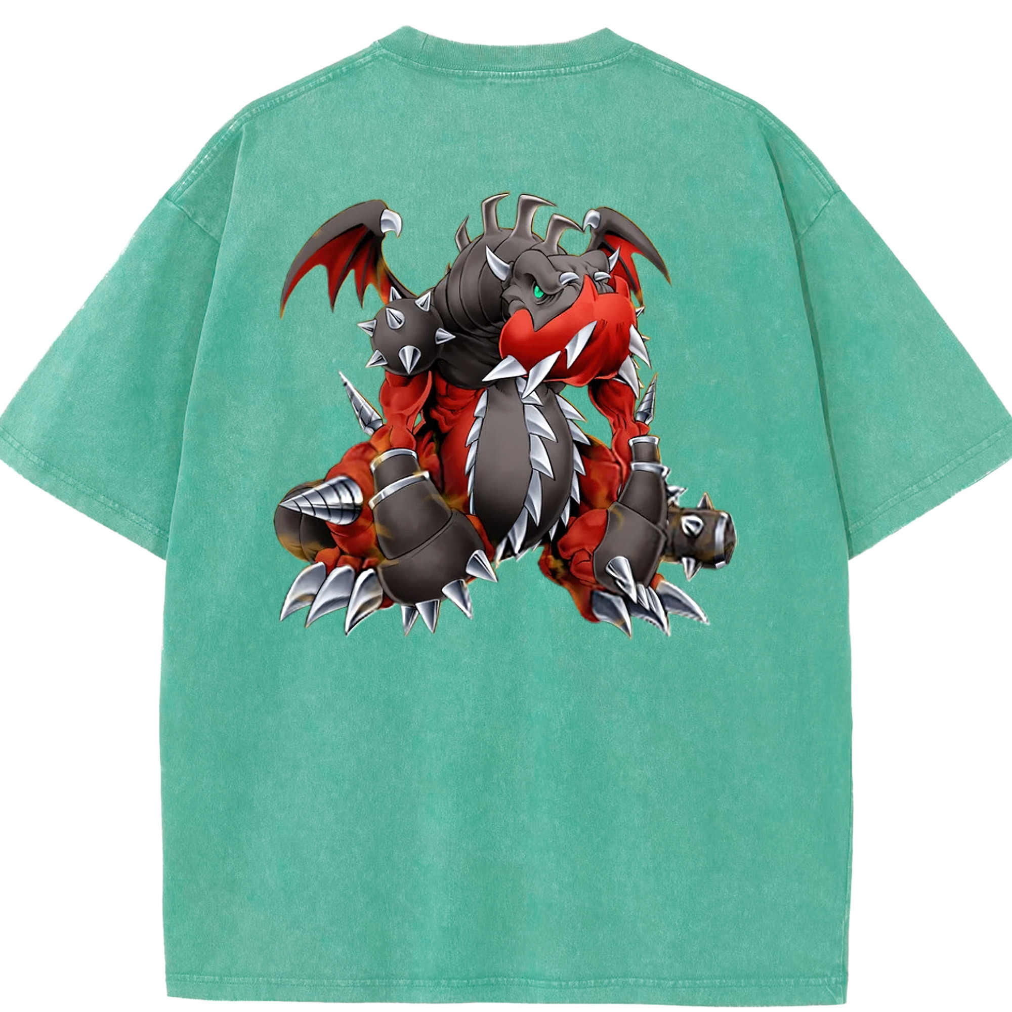 （画像用） 遊☆戯☆王 Yu-Gi-Oh! 綿100% ヴィンテージ風 半袖Tシャツ（背面プリント）